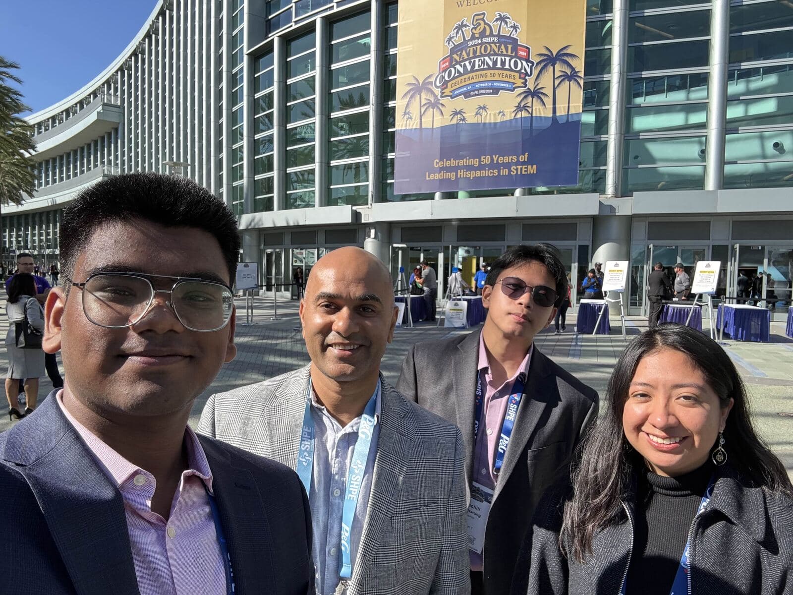 SHPE LACC members at the 2024 SHPE National Convention in Anaheim